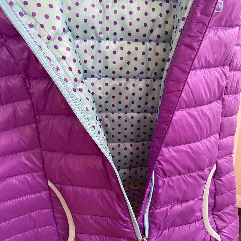 Free country purple vest with hood size L(14/16) - Picture 12 of 12